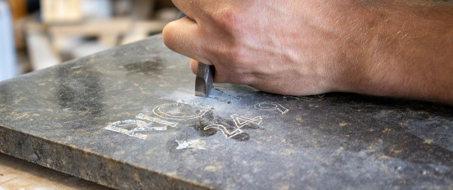 Stefan Richter bei seiner Handarbeit